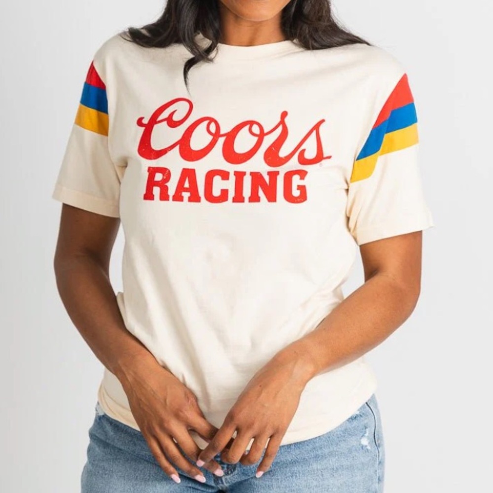 NWT Coors Racing Banquet vintage retro style shirt